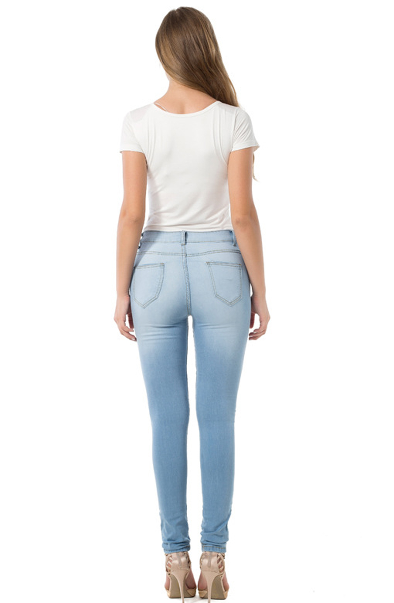 SZ60100-2 Fashion Stretch jeans Skinny Pencil Leggings Jeans